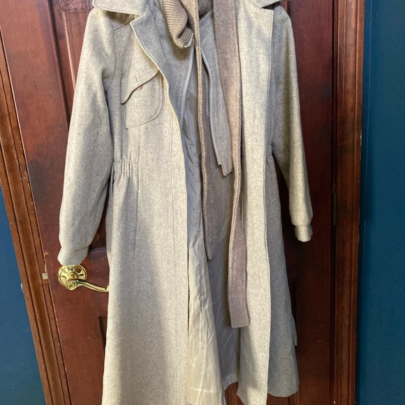 1980s pure wool vintage size 9 made in USA full length coat - Picture 10 of 16